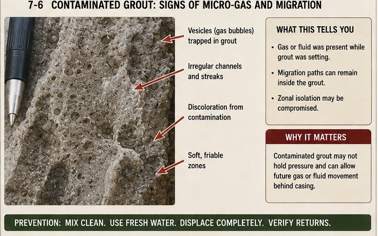 Contaminated grout