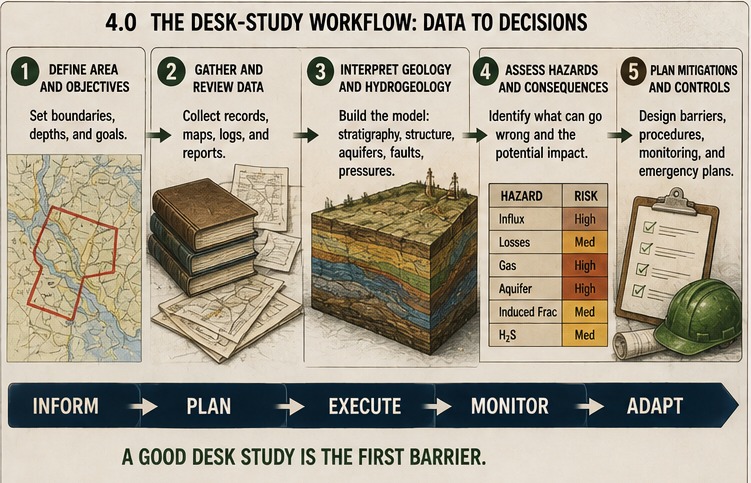 The Desk Study as the Pre-Drilling Risk Assessment