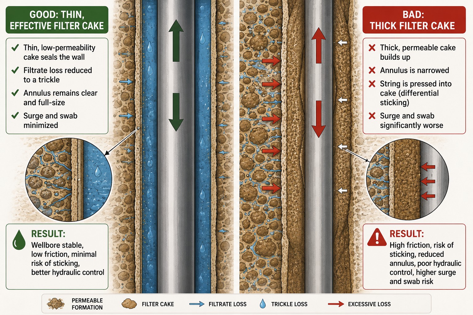 The Filter Cake Tradeoff